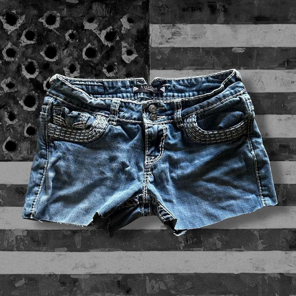 Rockstar girlfriend western core light washed denim